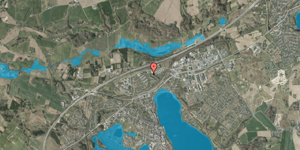 Oversvømmelsesrisiko fra vandløb på Kongefolden 33, 8660 Skanderborg