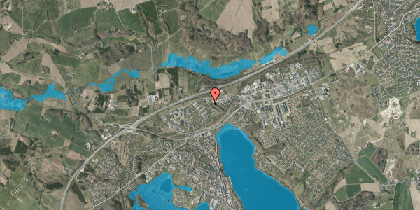 Oversvømmelsesrisiko fra vandløb på Kongefolden 37, 8660 Skanderborg