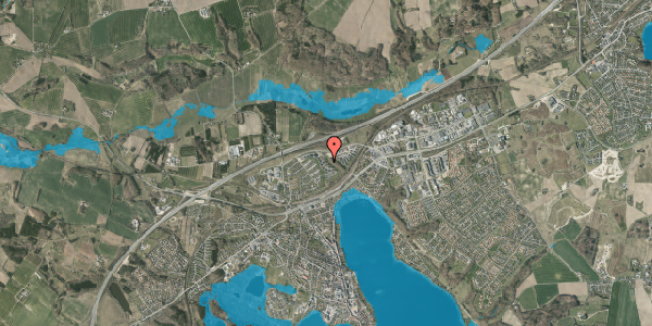 Oversvømmelsesrisiko fra vandløb på Kongefolden 49, 8660 Skanderborg
