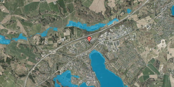 Oversvømmelsesrisiko fra vandløb på Kongefolden 67, 8660 Skanderborg