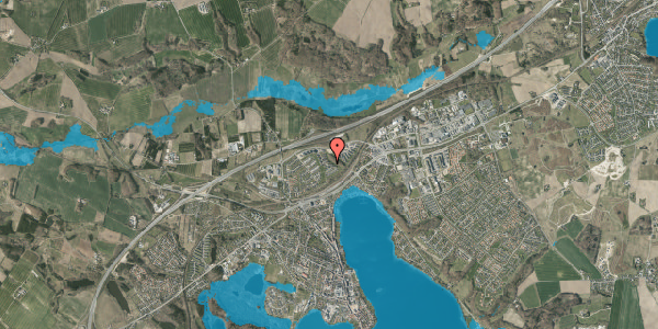 Oversvømmelsesrisiko fra vandløb på Kongefolden 73, 8660 Skanderborg