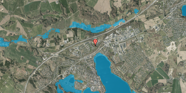 Oversvømmelsesrisiko fra vandløb på Kongefolden 81, 8660 Skanderborg