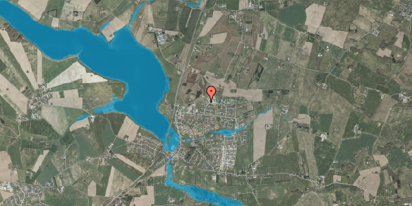 Oversvømmelsesrisiko fra vandløb på Hasselvangen 87, 8355 Solbjerg