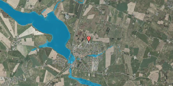 Oversvømmelsesrisiko fra vandløb på Hasselvangen 105, 8355 Solbjerg