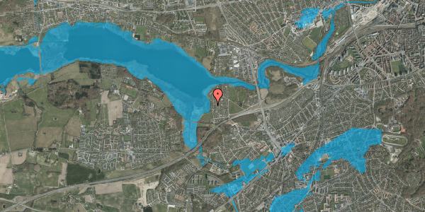 Oversvømmelsesrisiko fra vandløb på Haveforeningen Norringholm 552, 8260 Viby J