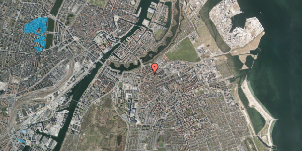 Oversvømmelsesrisiko fra vandløb på Uplandsgade 6A, 4. 402, 2300 København S