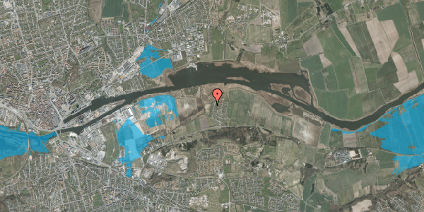 Oversvømmelsesrisiko fra vandløb på Romaltparken Vest 53, 8960 Randers SØ