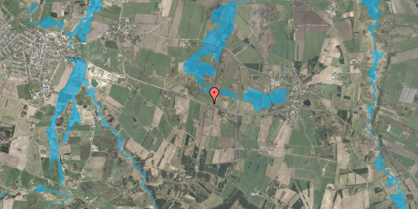 Oversvømmelsesrisiko fra vandløb på Lundgårdsvej 1C, 8800 Viborg