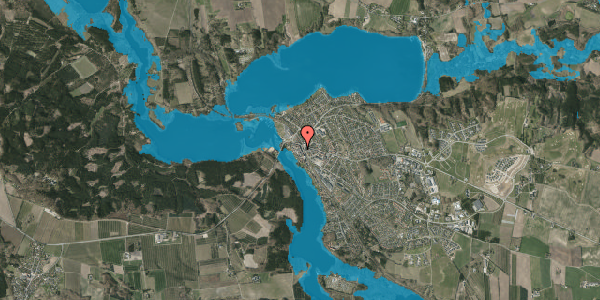 Oversvømmelsesrisiko fra vandløb på Klostervej 8B, 8680 Ry