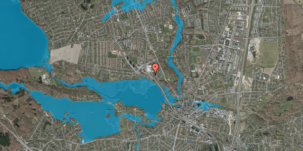 Oversvømmelsesrisiko fra vandløb på Lottenborgvej 24, 2800 Kongens Lyngby