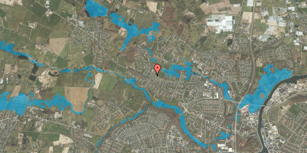 Oversvømmelsesrisiko fra vandløb på Næsbygårdsvej 132, 5270 Odense N