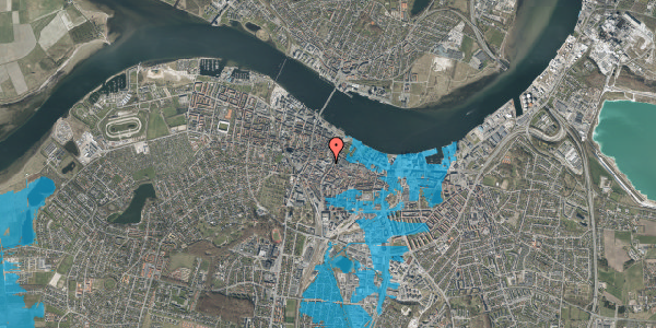 Oversvømmelsesrisiko fra vandløb på Algade 40, 9000 Aalborg