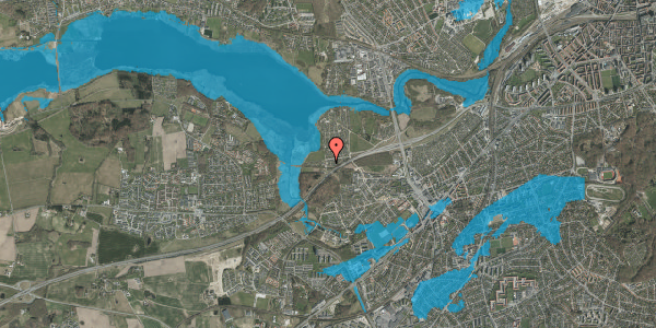 Oversvømmelsesrisiko fra vandløb på Haveforeningen Norringholm 432, 8260 Viby J