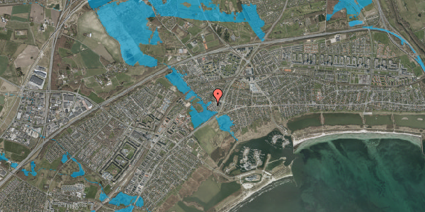 Oversvømmelsesrisiko fra vandløb på Strandhaven 88, 2665 Vallensbæk Strand
