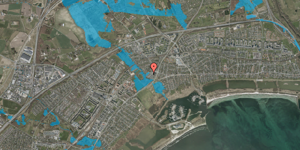 Oversvømmelsesrisiko fra vandløb på Strandhaven 90, 2665 Vallensbæk Strand