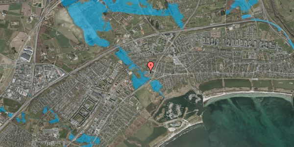 Oversvømmelsesrisiko fra vandløb på Strandhaven 96, 2665 Vallensbæk Strand