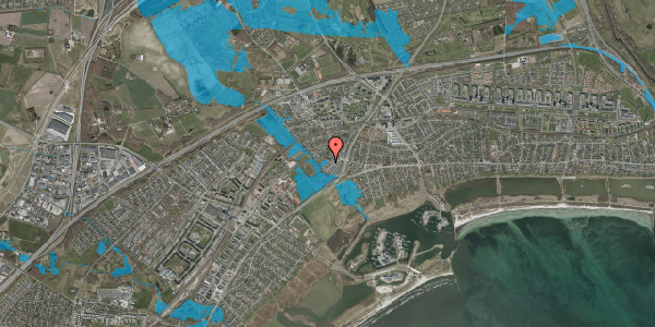 Oversvømmelsesrisiko fra vandløb på Strandhaven 106, 2665 Vallensbæk Strand
