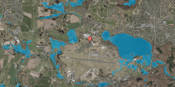 Oversvømmelsesrisiko fra vandløb på Lejrvej 55, 3500 Værløse