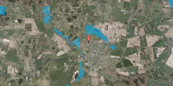 Oversvømmelsesrisiko fra vandløb på Slettebjerggård 5, 4295 Stenlille