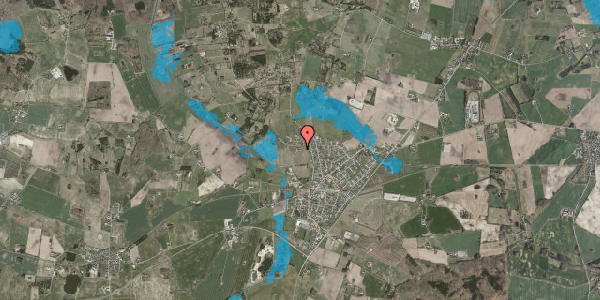 Oversvømmelsesrisiko fra vandløb på Slettebjerggård 6, 4295 Stenlille