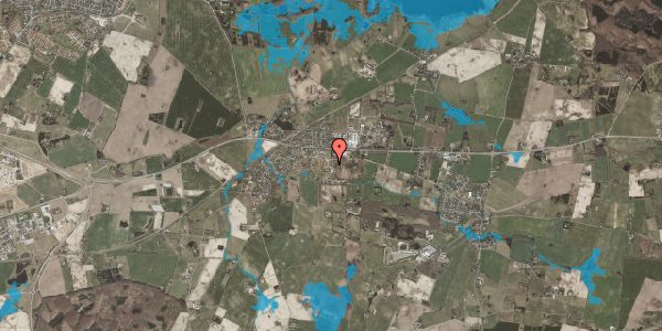 Oversvømmelsesrisiko fra vandløb på Løgparken 46, 4684 Holmegaard