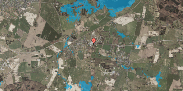 Oversvømmelsesrisiko fra vandløb på Løgparken 117, 4684 Holmegaard