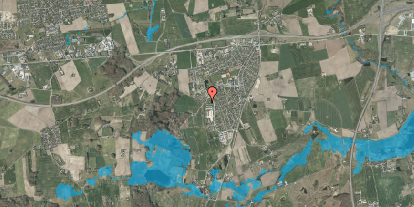 Oversvømmelsesrisiko fra vandløb på Kettinggårdsvej 13, 8462 Harlev J