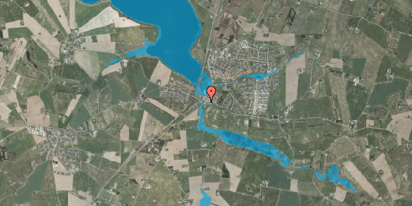 Oversvømmelsesrisiko fra vandløb på Solbjerg Hovedgade 77E, 8355 Solbjerg