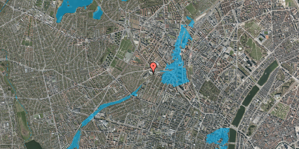 Oversvømmelsesrisiko fra vandløb på Rabarbervej 6, st. 5, 2400 København NV