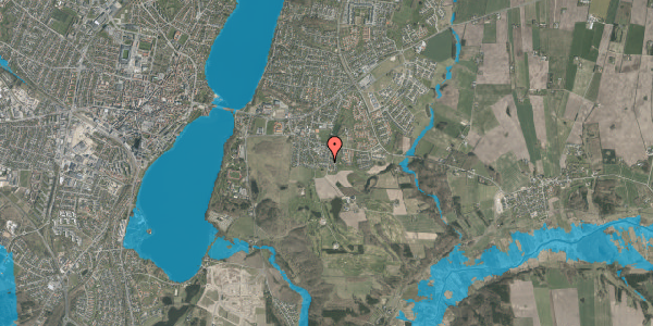 Oversvømmelsesrisiko fra vandløb på Spangsbjerg Høje 4, 8800 Viborg
