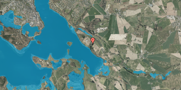 Oversvømmelsesrisiko fra vandløb på Oddervej 108, 8660 Skanderborg