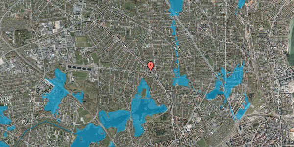 Oversvømmelsesrisiko fra vandløb på Gladsaxevej 22, st. , 2860 Søborg