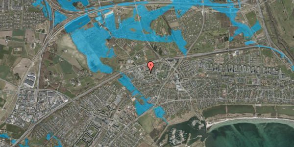 Oversvømmelsesrisiko fra vandløb på Amalieparken 70, 5. 4, 2665 Vallensbæk Strand