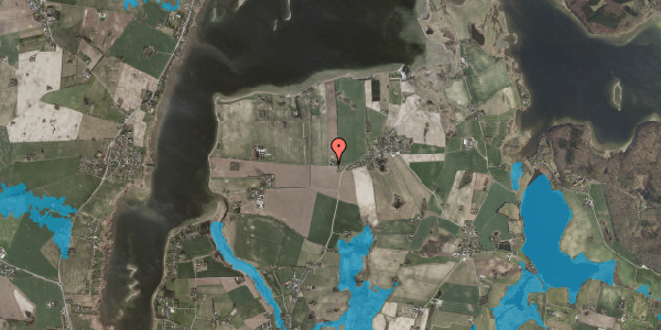 Oversvømmelsesrisiko fra vandløb på Herslevvej 43C, 4000 Roskilde