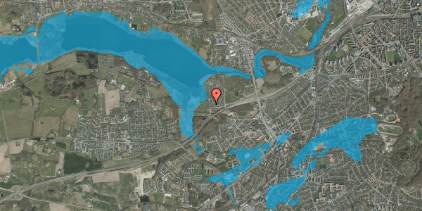Oversvømmelsesrisiko fra vandløb på Haveforeningen Norringholm 452, 8260 Viby J