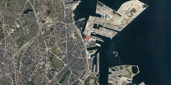 Oversvømmelsesrisiko fra vandløb på Nordhavns Plads 5, 2100 København Ø