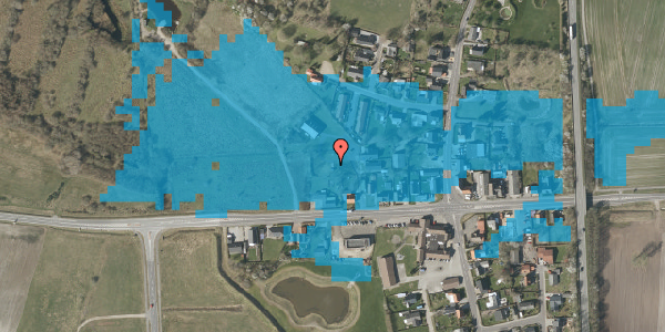 Oversvømmelsesrisiko fra vandløb på Ringkøbingvej 18, 7442 Engesvang