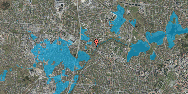 Oversvømmelsesrisiko fra vandløb på Abildvang 12, 1. , 2700 Brønshøj