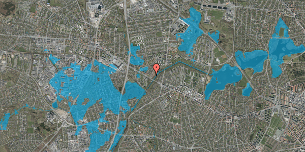 Oversvømmelsesrisiko fra vandløb på Abildvang 20, 2700 Brønshøj