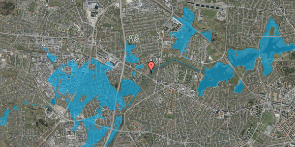 Oversvømmelsesrisiko fra vandløb på Abildvang 22, 2700 Brønshøj