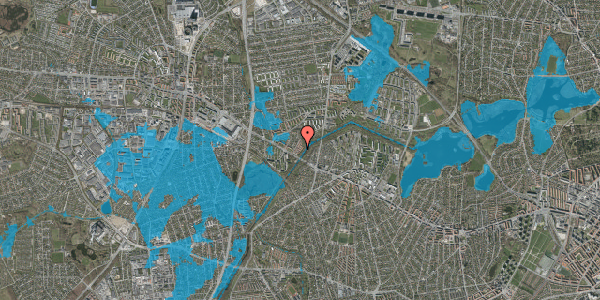 Oversvømmelsesrisiko fra vandløb på Abildvang 64, 2700 Brønshøj