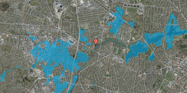 Oversvømmelsesrisiko fra vandløb på Abildvang 102, 2700 Brønshøj