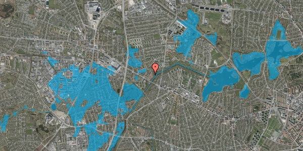 Oversvømmelsesrisiko fra vandløb på Abildvang 110, 2700 Brønshøj