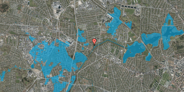 Oversvømmelsesrisiko fra vandløb på Abildvang 132, 2700 Brønshøj