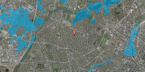 Oversvømmelsesrisiko fra vandløb på Knabstrupvej 50B, 2700 Brønshøj