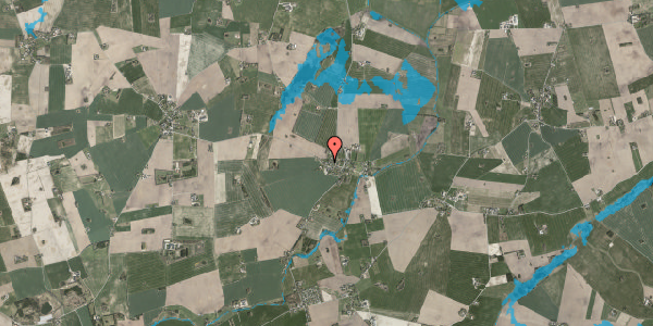 Oversvømmelsesrisiko fra vandløb på Solbjergvej 69, 4200 Slagelse