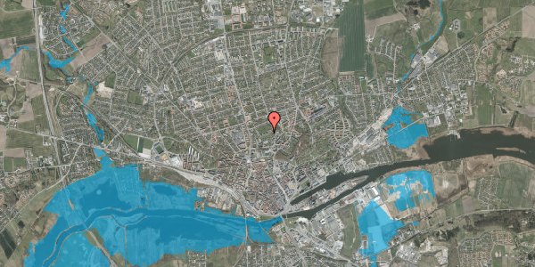Oversvømmelsesrisiko fra vandløb på Spindervej 8, 2. 11, 8900 Randers C