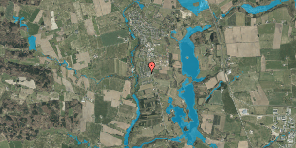 Oversvømmelsesrisiko fra vandløb på Elkærholmparken 2C, 6040 Egtved