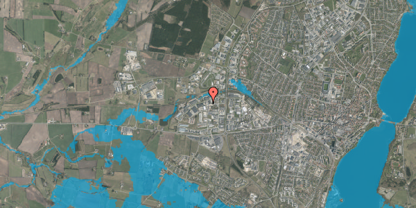 Oversvømmelsesrisiko fra vandløb på Morsøvej 12, 8800 Viborg