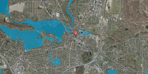 Oversvømmelsesrisiko fra vandløb på Kastanievej 1, 2800 Kongens Lyngby
